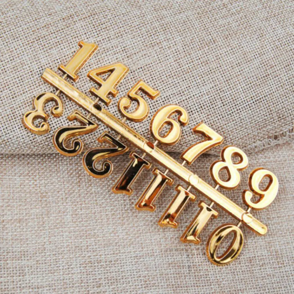 12 шт./компл. часы с цифрами простота сборки сменные однотонные кварцевые сделай