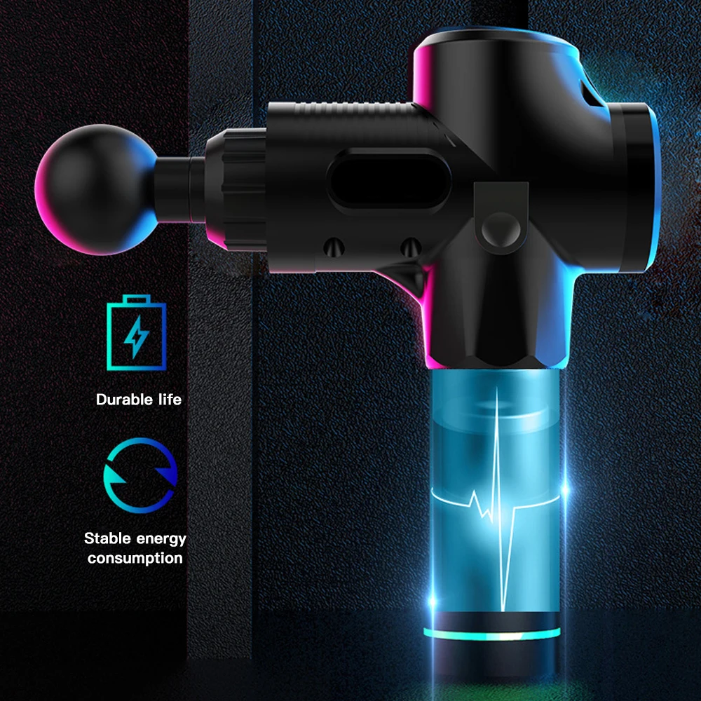 

Muscle massage gun high frequency vibration analgesia electric massager massage mechanism treatment gun deep pressure