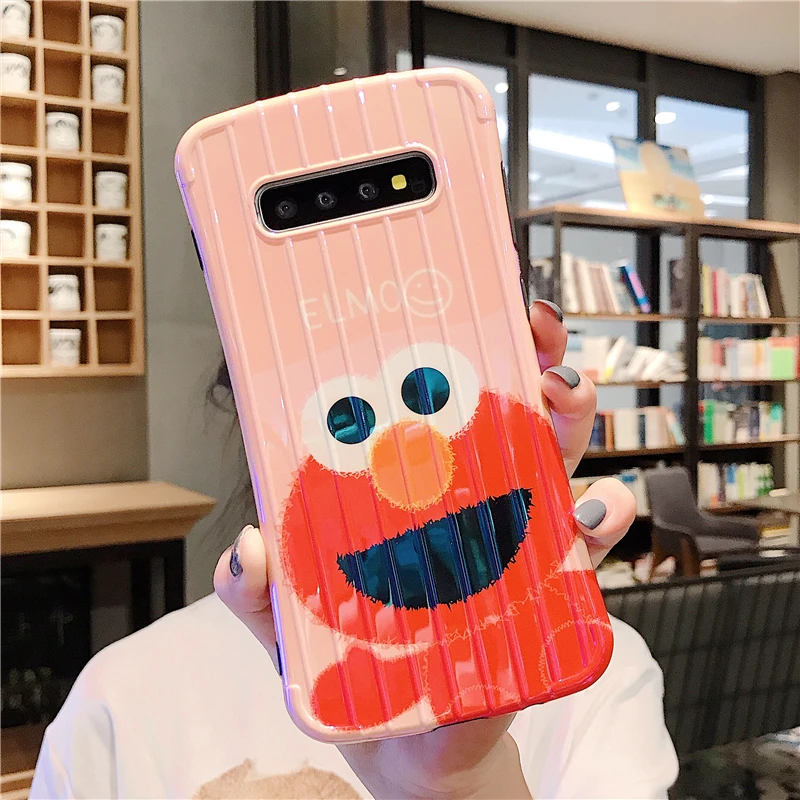 Ins мультфильм Улица Сезам для samsung g9 s8 s10 чехол телефона маленькая талия все