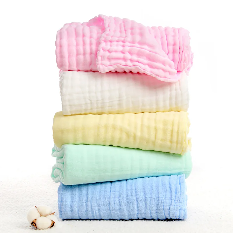 

Baby Blankets Organic Muslin Swaddles Blanket for Newborn Cotton Solid Bath Towel Infant Burp Clothes Boy Girl Blanket Quilt