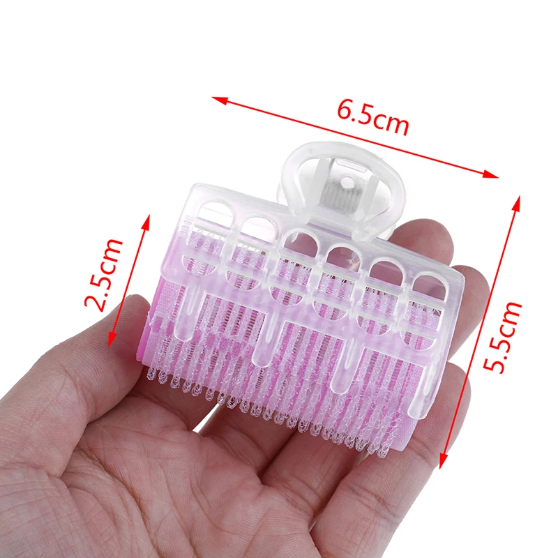 

3PCS Pink Hair Curler Self Grip Hair Rollers Clips Cling DIY Pink Hair Styling Tool Salon Hairdressing Maker 5.5*2.5*6.5cm
