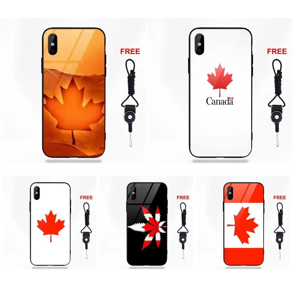 Канадская Национальная эмблема флага кленовый лист для Galaxy S8 S9 Plus huawei Honor 7X P20 Lite