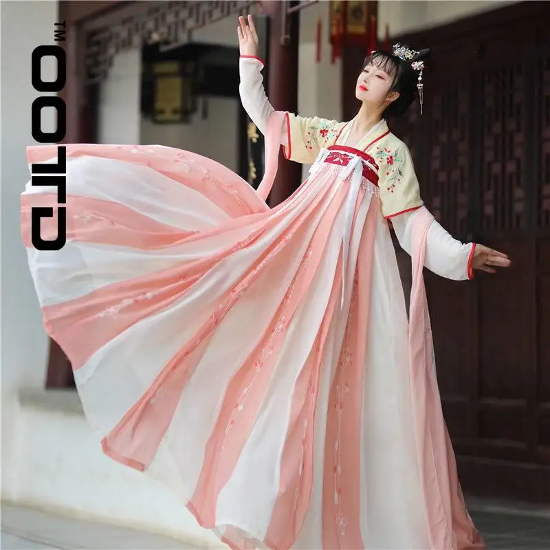 

OOTD 2021 New Hanfu Summer Female Full Set Of Hanfu Original Authentic Mandarin Daily Chest A Chinese Style Costume Ru Skirt