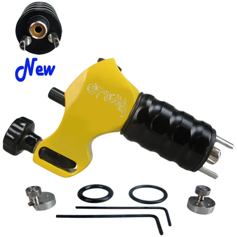 yellow Сумасшедшие горячие продажи щепка Sunskin Примус роторная татуировка машина для шейдера Лайнер высокого качества мотор Татуировка пистолет микропигментация - Цвет: yellow