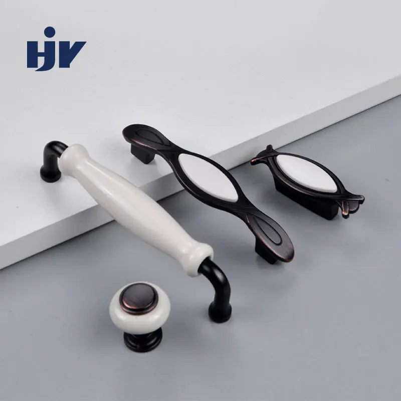 Керамическая ручка для мебели в стиле ретро кнопка ящика дверные ручки шкафов из