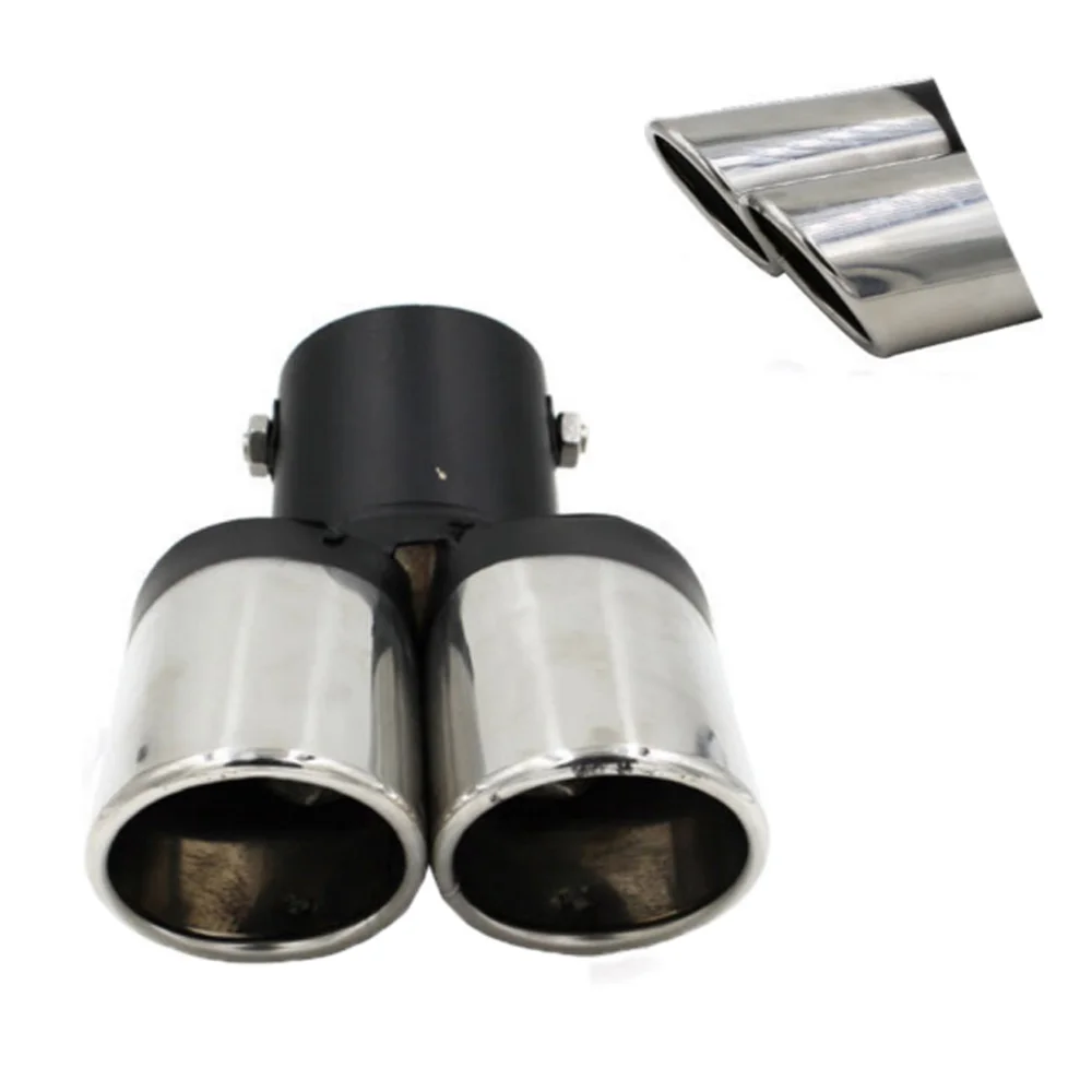 DSYCAR Универсальный Автомобильный круглый глушитель из нержавеющей стали Exhause 1 2