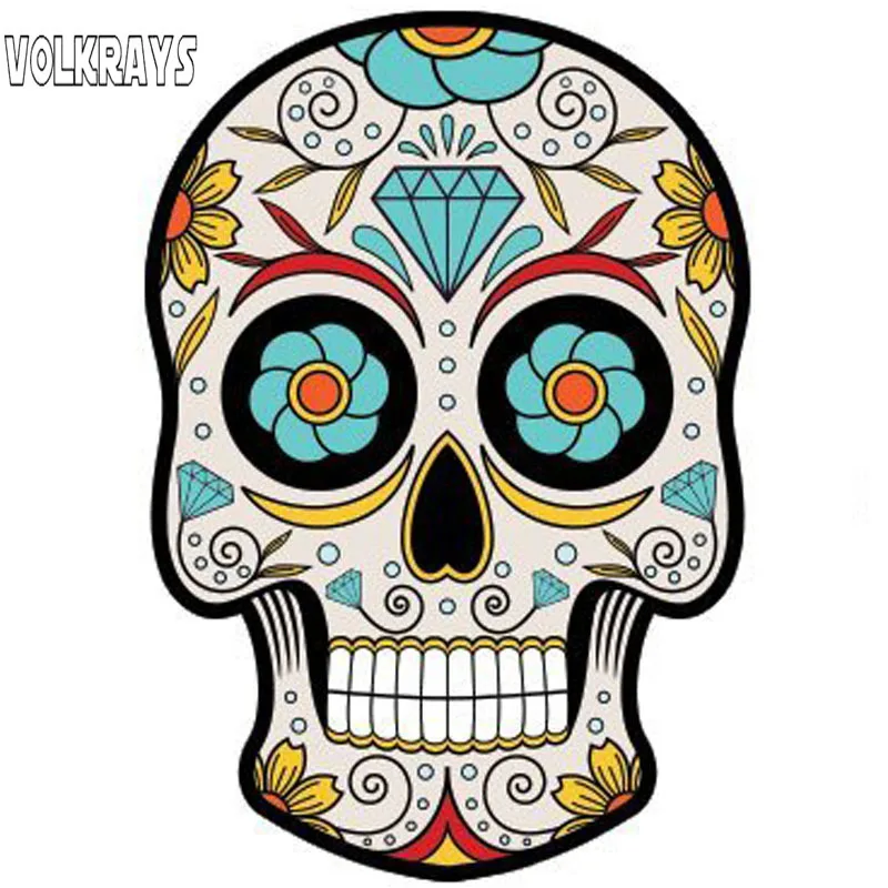 Автомобильная наклейка Volkrays День мертвецов аксессуары для защиты от царапин