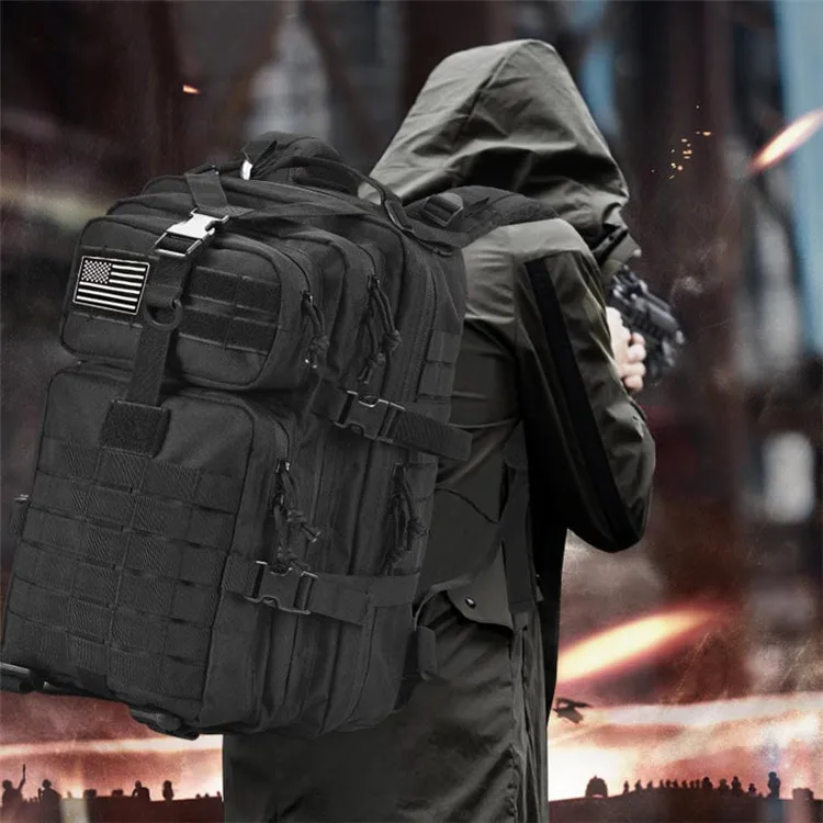 

50L Large Capacity Man Army Tactical Backpacks Military Assault Bags Outdoor 3P EDC Molle Pack For Trekking Camping Hunting Bag