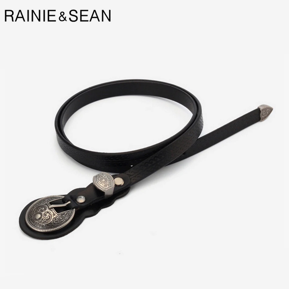 RAINIE SEAN дизайнерские ремни для женщин из натуральной кожи ремень с пряжкой