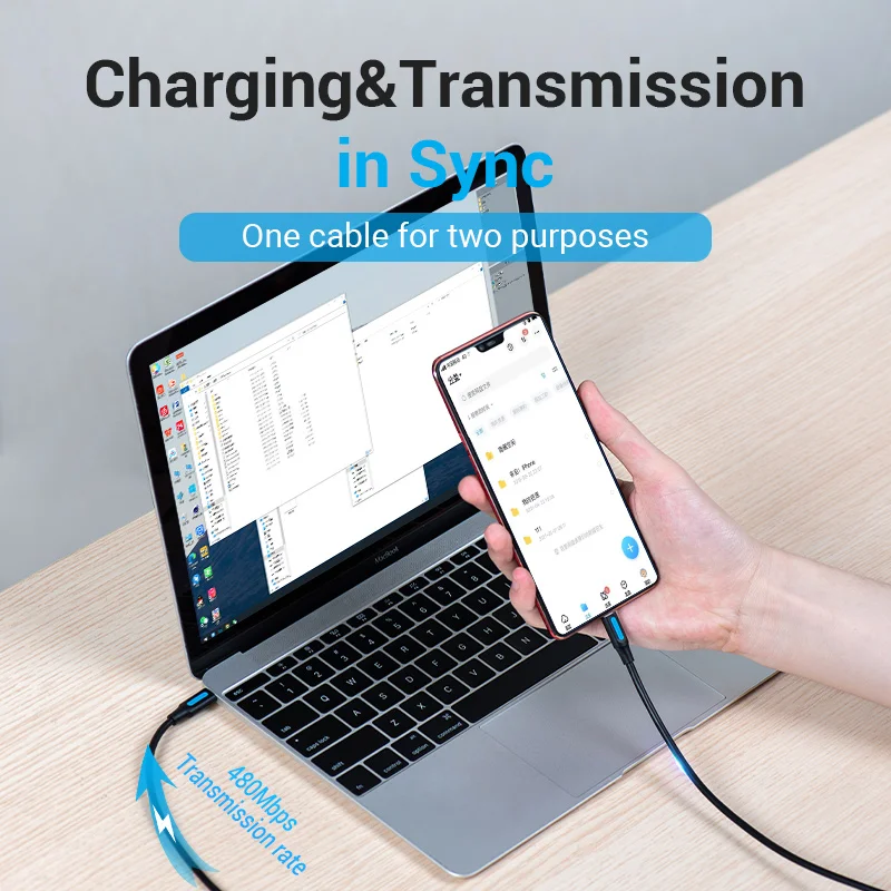 Vention Type C к Micro USB кабель Быстрый Type-C адаптер для Samsung Huawei Xiaomi MacBook pro OTG Мобильный
