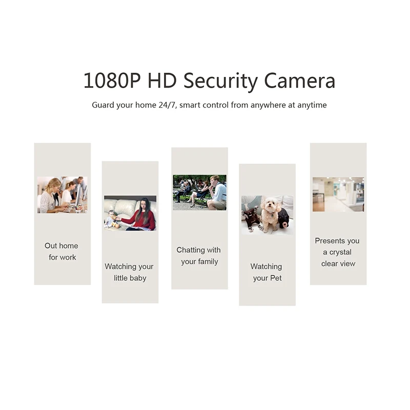 Умная Беспроводная IP камера видеонаблюдения HD 1080P|Камеры видеонаблюдения| |
