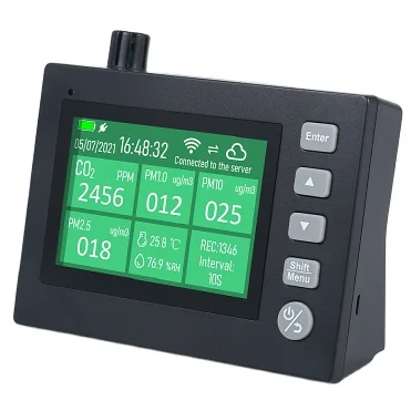 

All-in-one gas detector Handled Professional Portable Airborne Laser Particle Counter Detector for clean room Gas particles NEBB