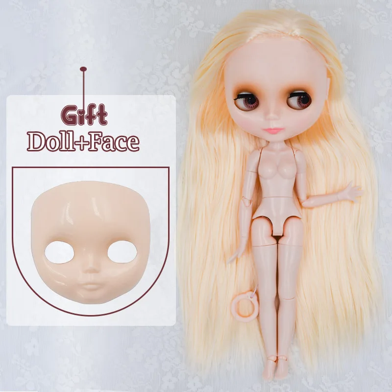 Neo Blyth кукла по индивидуальному заказу, NBL блестящее лицо, 1/6 OB24 BJD шарнирная кукла на заказ, куклы Blyth для девочки, подарок для коллекции NBL - Цвет: FNBL16