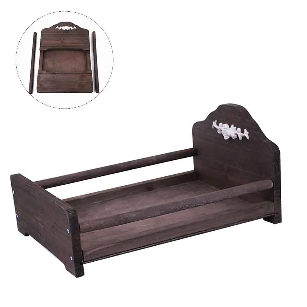 

Studio Parent Child Photo Shoot Baby Wooden Bed Gift Photography Props Sofa Basket Background Bedroom Crib Posing Newborn Home