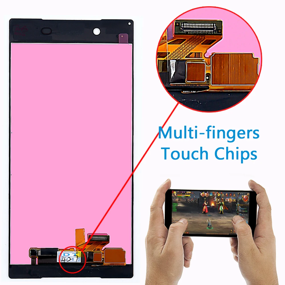 Sony Xperia Z5 E6603 E6633 E6653 E6683 5 2-дюймовый ЖК-дисплей 1920*1080 кодирующий преобразователь