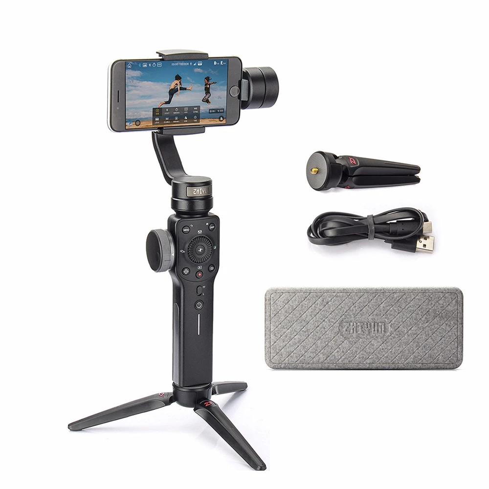 ZHIYUN официальный гладкой 4 3-Axis телефон разных цветов с шарнирным соединением для