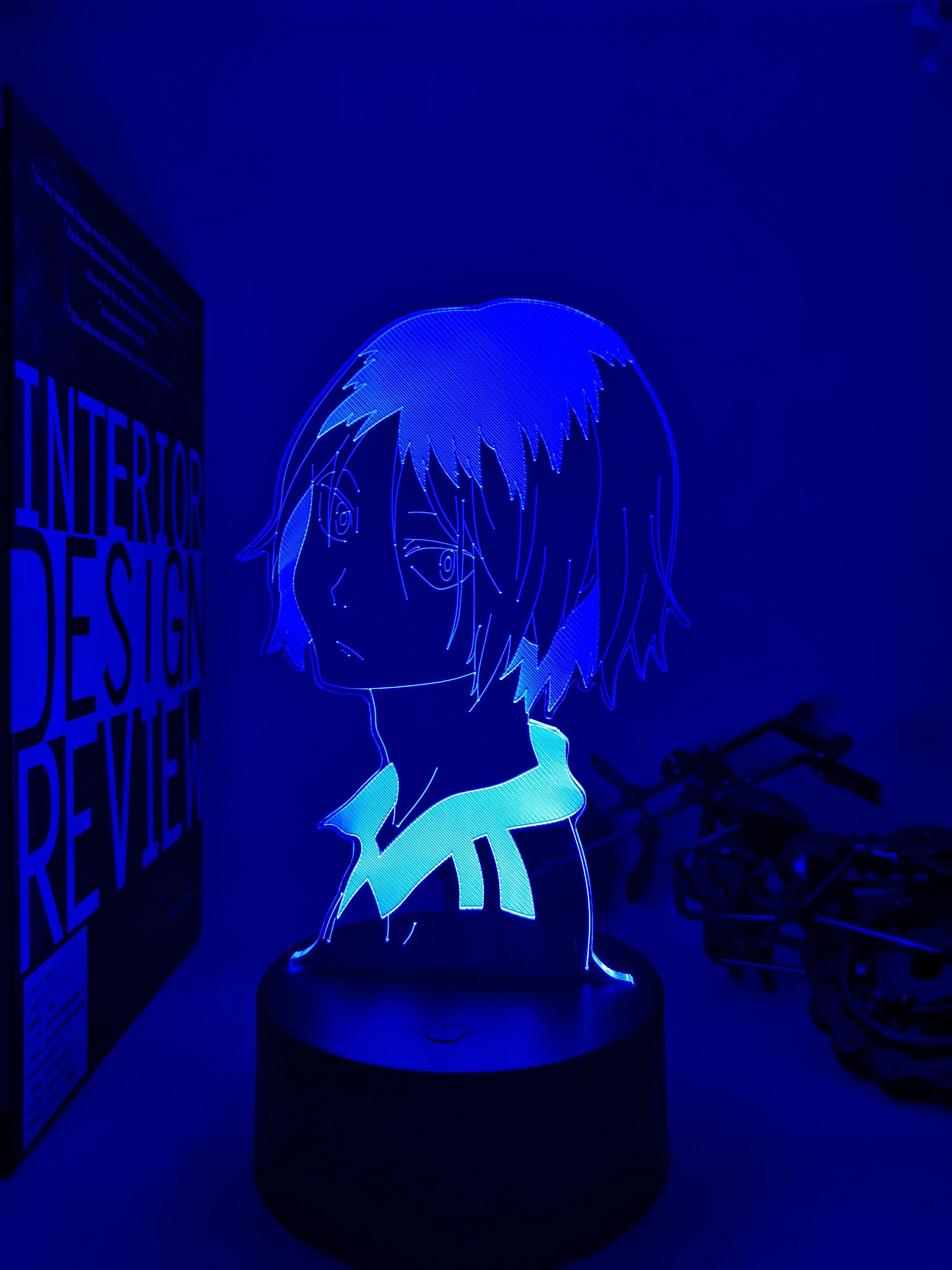 Kenma para Decoração de Quarto Noturna para Crianças Presente de Aniversário Haikyu!! Lâmpada Kozume Luz 3d Led 5 Cheap Luzes noturnas