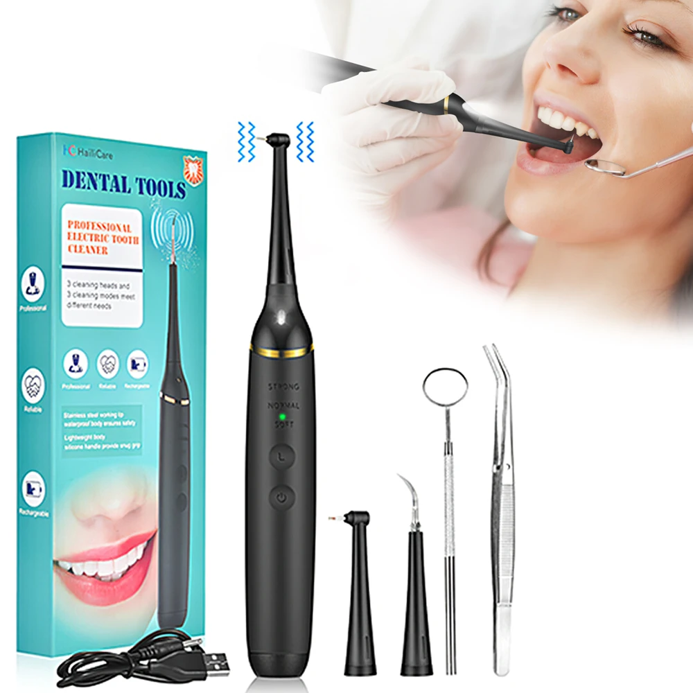 

Home Ultrasonic Calculus Remover Electric Tooth Tartar Cleaner Whitening USB Rechargeable Oral Care Portable Travel