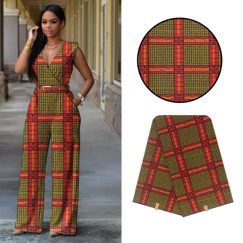 

Latest Ankara Fabric African Real 100%cotton Wax Print 6Yards Veritable Wax African Batik Fabric For Dress high Quality F28-11