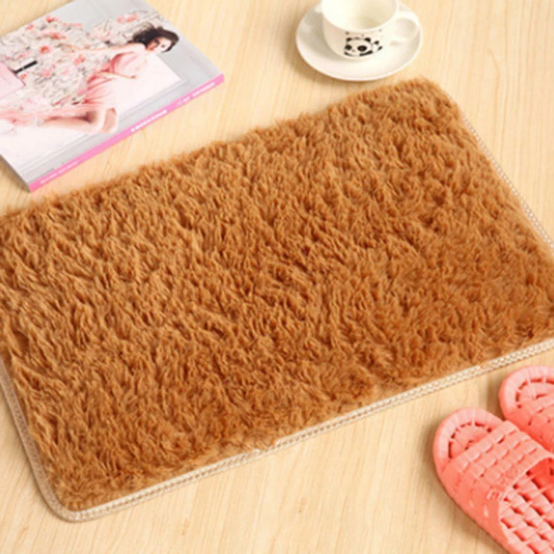 Водопоглощающий коврик из золотого бархата набор мохнатых ковриков для ванной