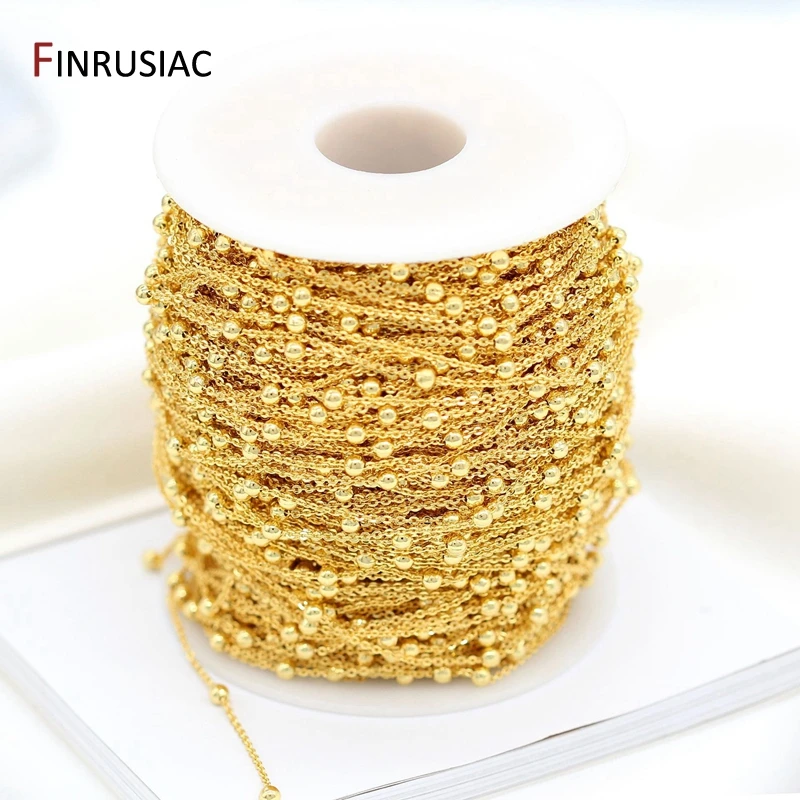 Цепочки с шариками для изготовления ювелирных изделий цепочки покрытием из