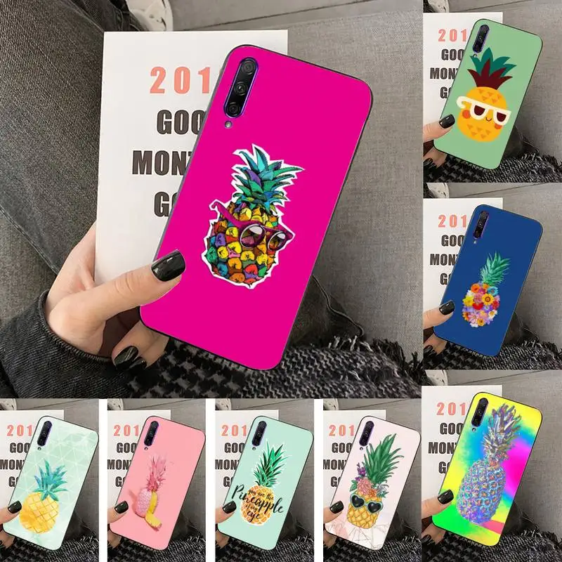 

Funny Fruit Pineapple Phone Case For Huawei Y6 Y9 2019 Y5 2018 Y7prime Y6p Y8p funda case for 9prime