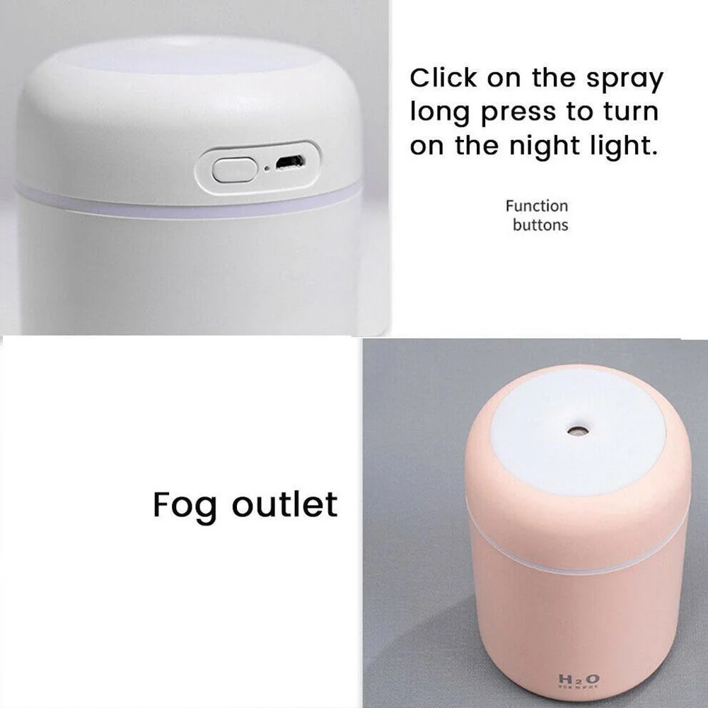 Модный Портативный Красочный увлажнитель воздуха в форме чашки Usb очиститель