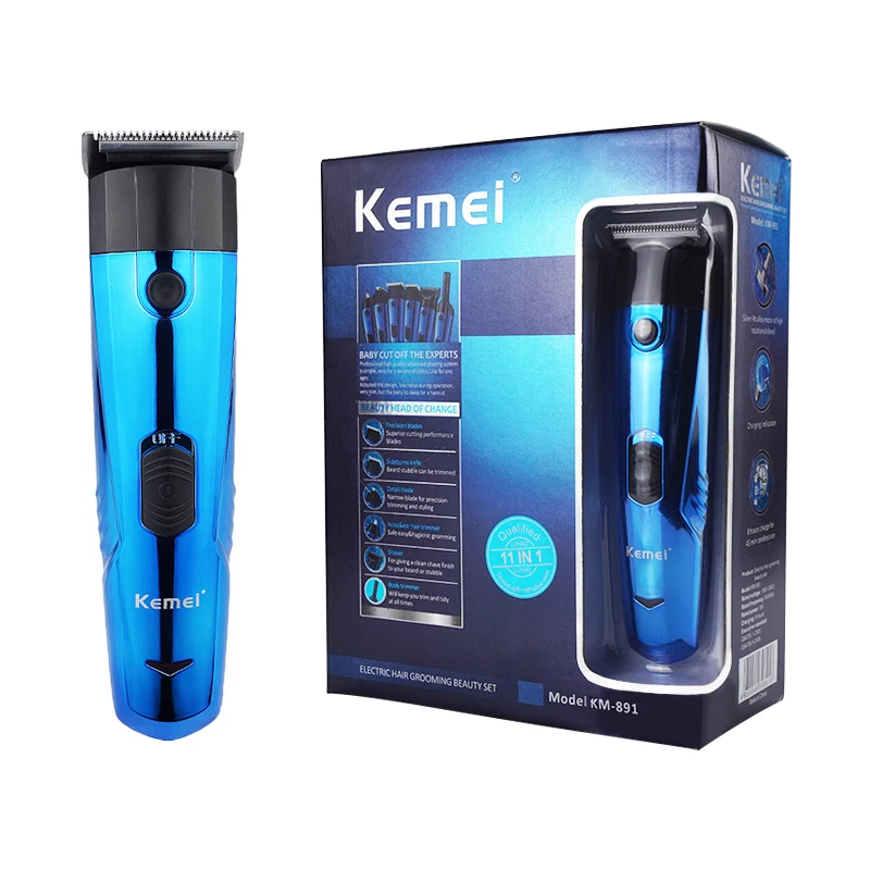 Kemei перезаряжаемый триммер для волос Многофункциональный 6 в 1 машинка стрижки
