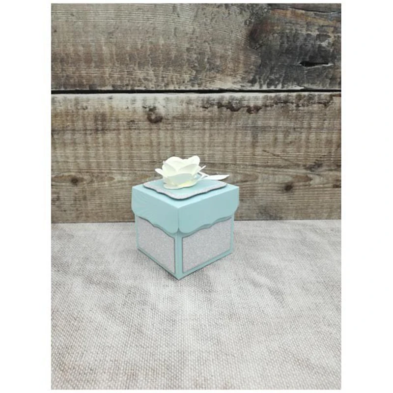 Изысканный подарок/коробка для колец металлические пресс-формы складной