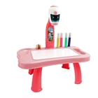 Детский обучающий стол хорошего качества, с интеллектуальным проектором, детский стол для рисования, игрушка со светом, Детский обучающий инструмент, стол для рисования