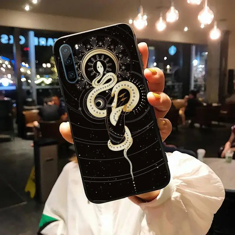 

Art Sun Flowers Snake Moon Phone Case funda cover coque For Huawei honor Mate P honor 9 8x 20 10 i 30 lite 40 pro