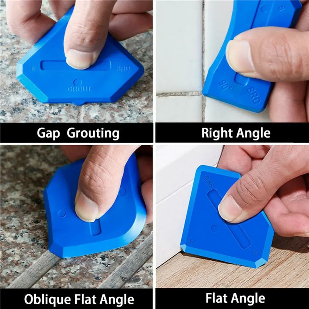 

10pcs Caulking Tool Caulk Remover Glass Glue Angle Scraper Silicone Caulking Tool Caulk Removal Tool Set