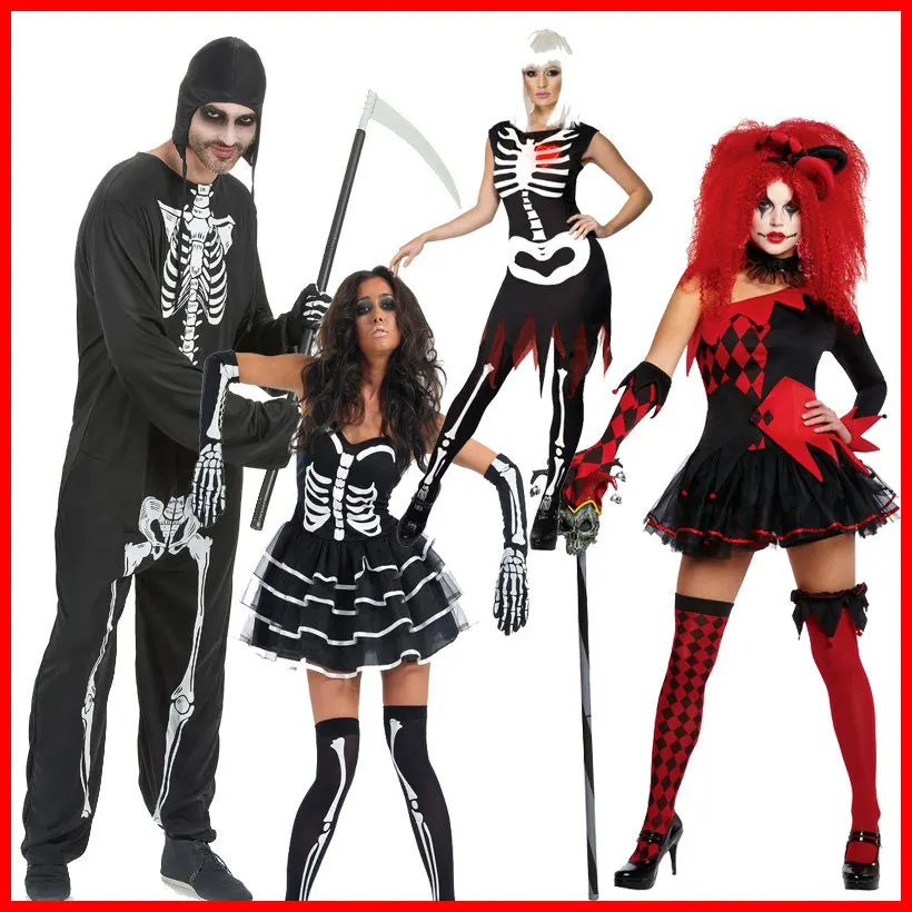 Костюмы на хеллоуин для взрослых &quotстранствующая душа&quot женщин и мужчин Кошмар