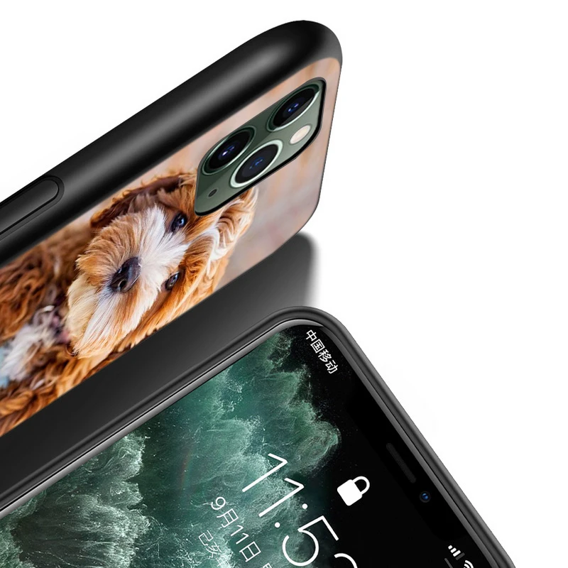 

Cover For iPhone 11 Pro Max SE Shell Hipster Teddy dog for iPhone XS Max XR X 8 7 6S 6 Plus 5 S Phone Case