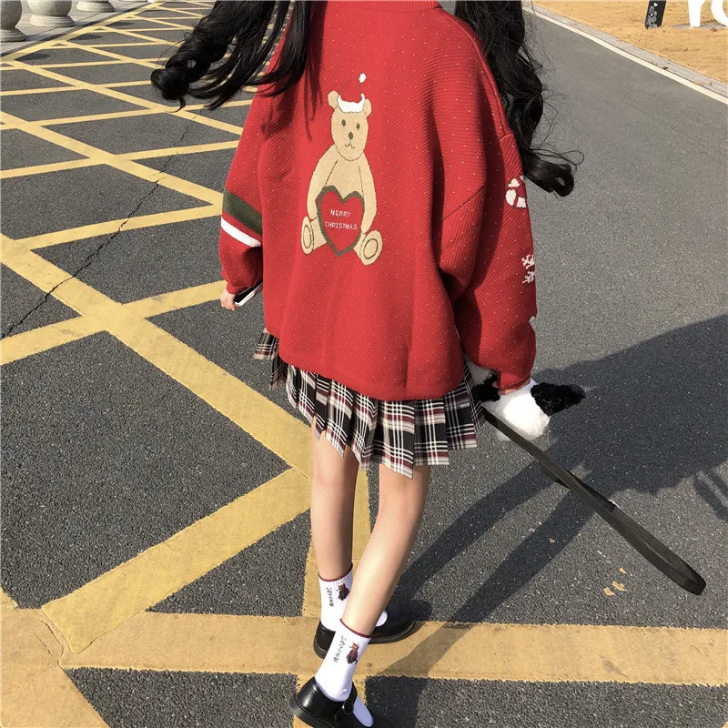 Осенне-зимний женский свитер модные милые вязаные женские топы в Корейском стиле