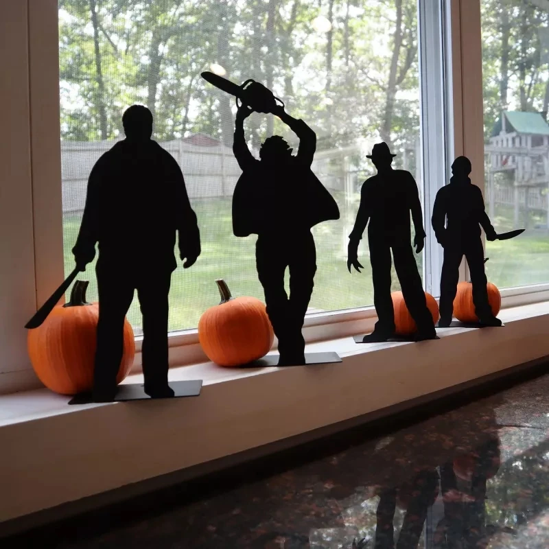Настольные фигурки теней на Хэллоуин металлическое настольное украшение для