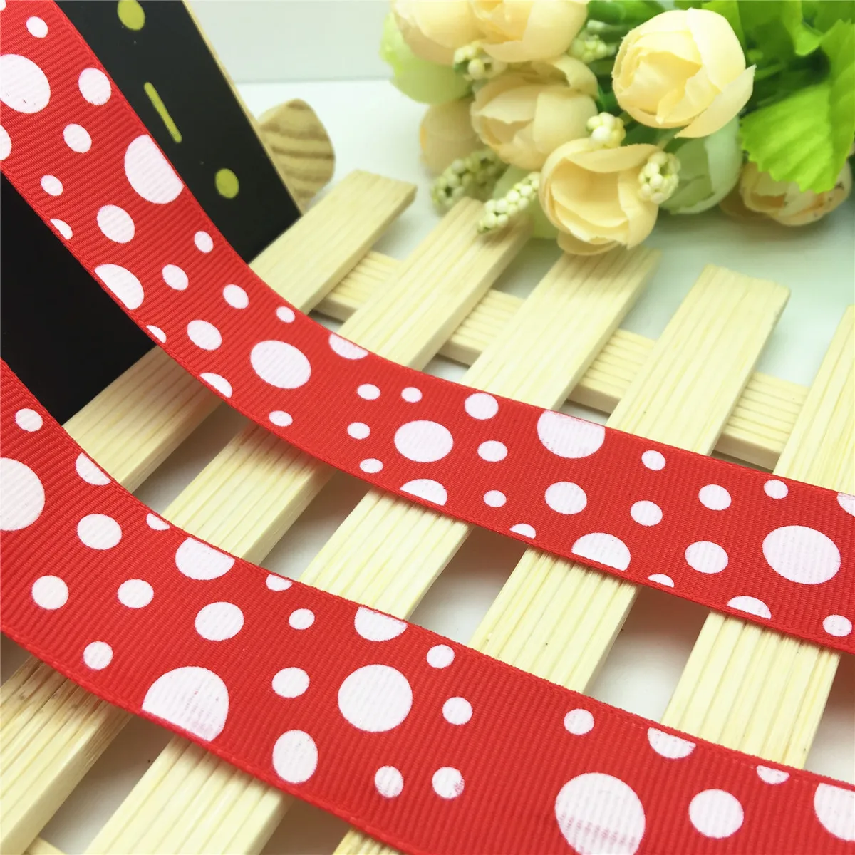 Новый DIY 5 ярдов 1 '✥ мм круг печатных Grosgrain ленты волос лук шитья | Дом и сад