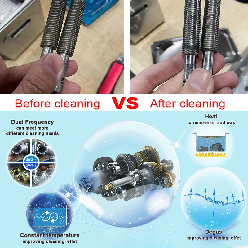 220V 10L Stainless Steel Cleaning Machine Commercial Ultrasonic Cleaner With Heater Timer Jewelry | Бытовая техника