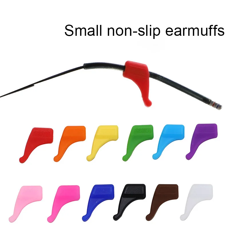 

1 пара Нескользящие силиконовые ушные крючки для детей и взрослых круглые ручки аксессуары для очков держатель для очков мягкий разноцветн...