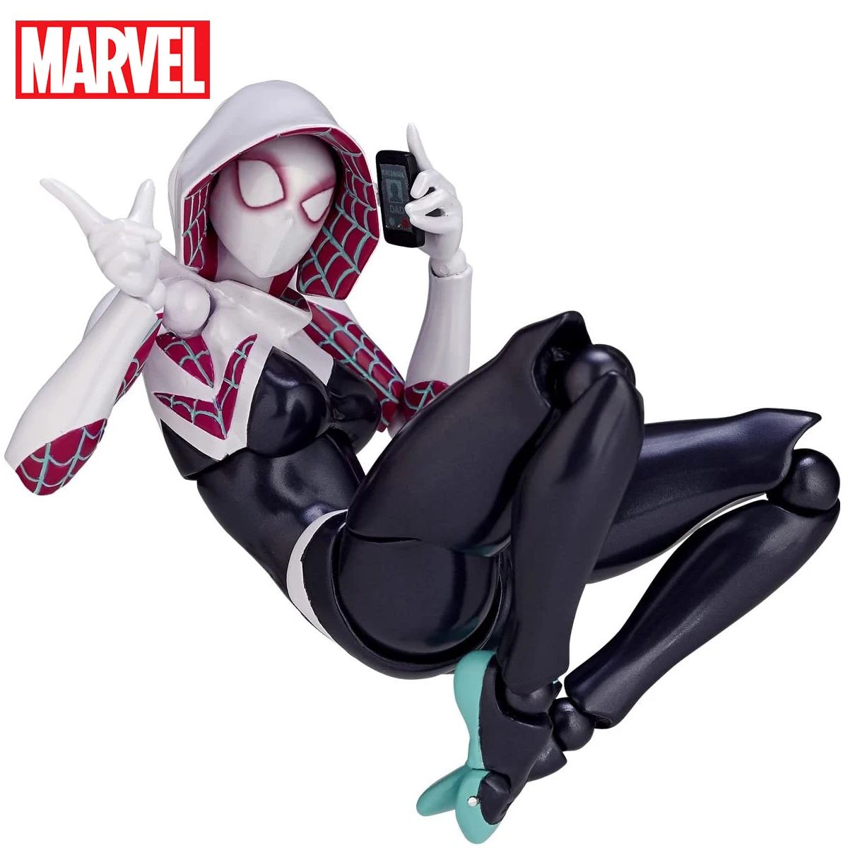 

Marvel Spiderman Amecomi Yamguchi AMAZING YAMAGUCHI Spider Gwen Revoltech 16cm Action Figure Toys for Kids Gift