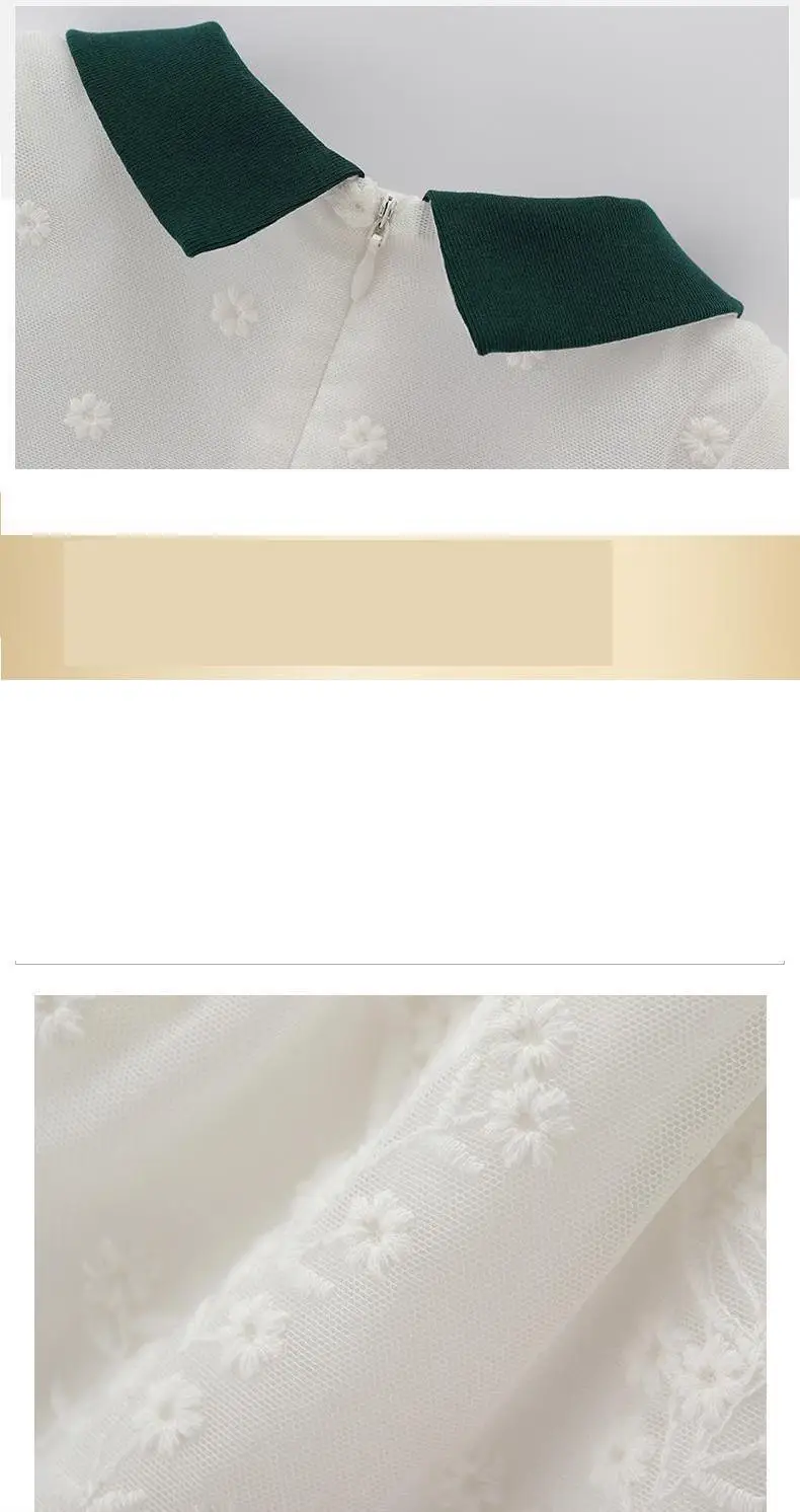 

Girls Dress Girls Clothes White Bowknot Lace Princess Dresses Children Autumn Spring Clothes Baby Girls Sweet Dress Casual Wear