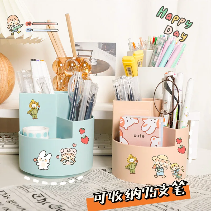 

3 сетки 360 градусов вращающийся держатель ручки Большой Ёмкость Настольный органайзер Многофункциональный Ювелирная коробка для косметики