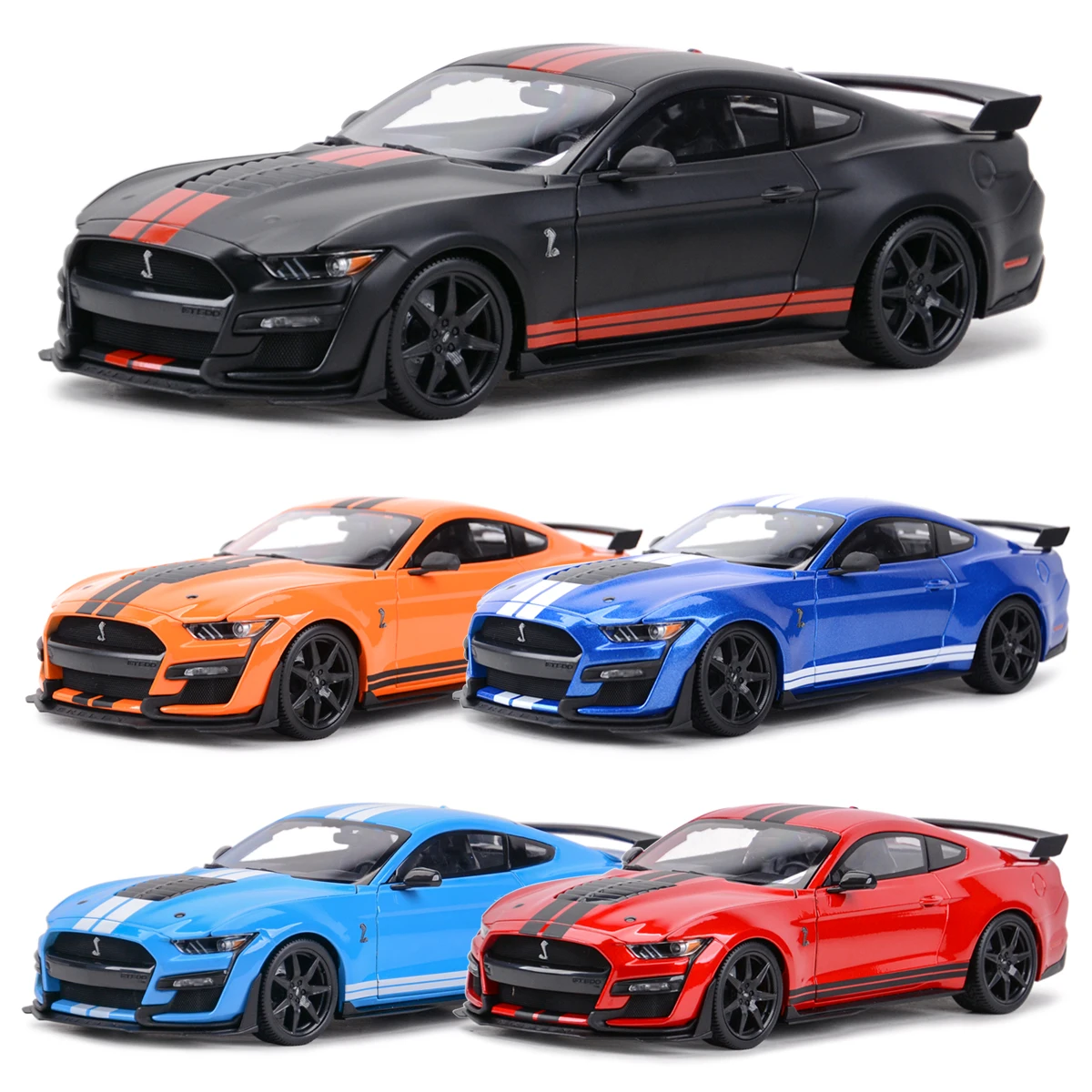 Спортивный автомобиль Maisto 1:18 2020 Mustang Shelby GT500 Ford статические литые автомобили