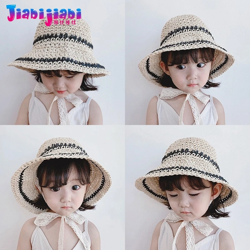 Панама летняя соломенная шляпа для детей маленьких мальчиков и девочек