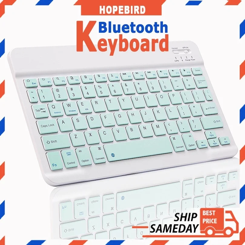 

(Ready Stock in Malaysia)Mini Wireless Bluetooth Keyboard Tablet Ipad Keyboard Quiet Slim Keyboard 7 inch & 10 inch Lightweight