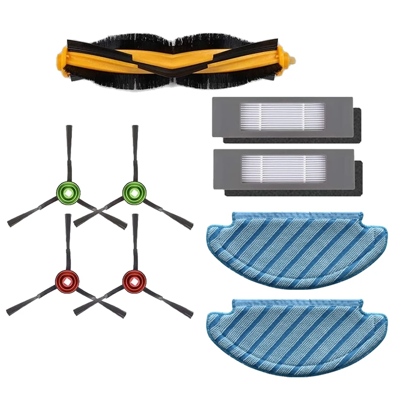 

Roller Brush Side Brush Hepa Filter Mop Cloth for Ecovacs DEEBOT OZMO T8 N8Pro T9AIVI Vacuum Cleaner Robot