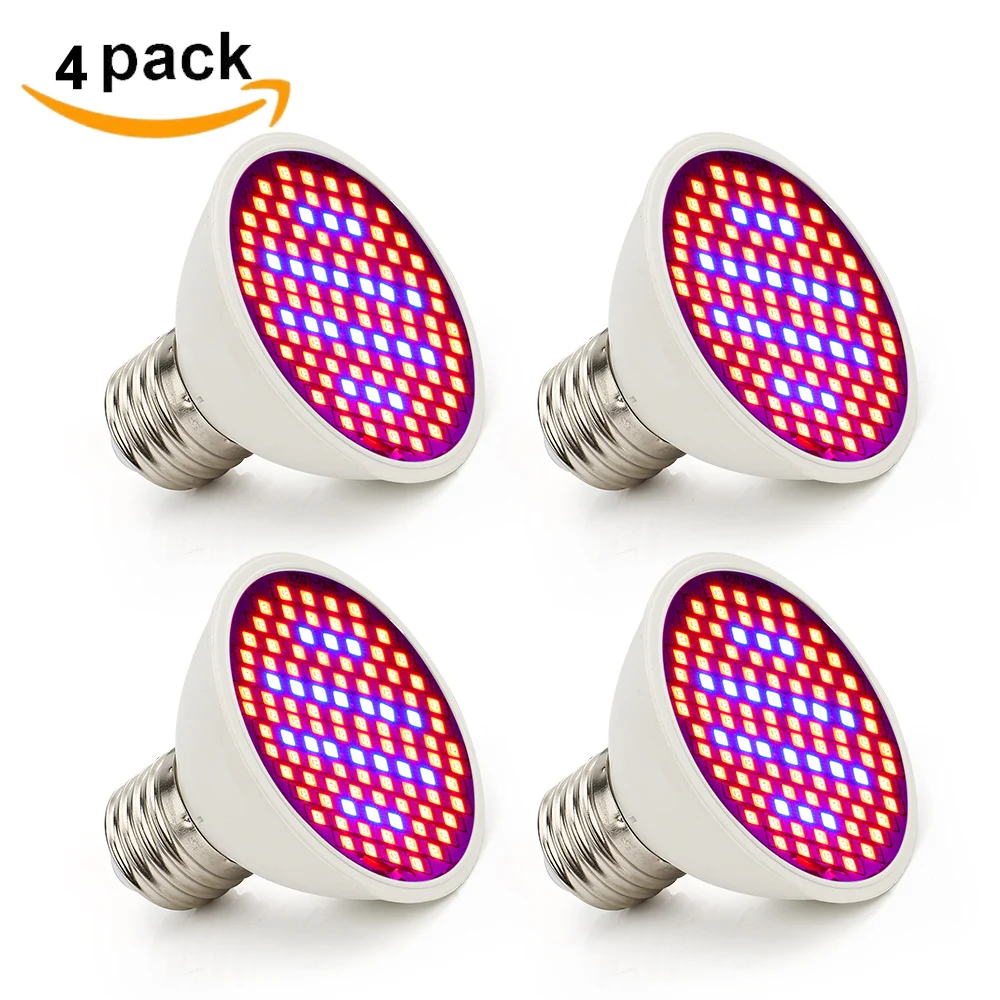 60 106 200 800 LED s фитоламсветильник полного спектра E27 85 265 в светодиодная фитолампа