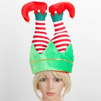 novelty crazy upside down clownsanta claus hat adults christmas costume accessories xmas theme cosplay party funny caps