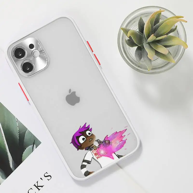 

Lil Uzi Vert Eternal Atake Rapper Phone Case For iPhone 12 11 Mini Pro XR XS Max 7 8 Plus X Matte transparent White Cover