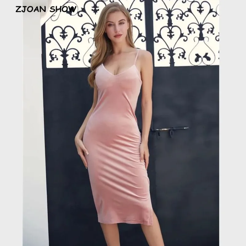 Женское бархатное платье с открытой спиной винтажное длинное велюровое V